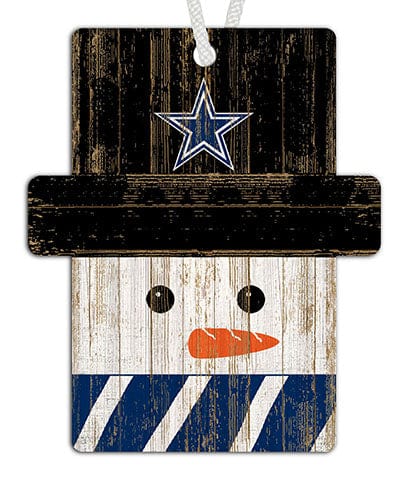 fan creations Dallas Cowboys Snowman Ornament
