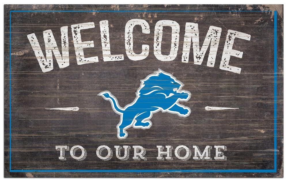 fan creations Detroit Lions 11x19in Welcome Sign