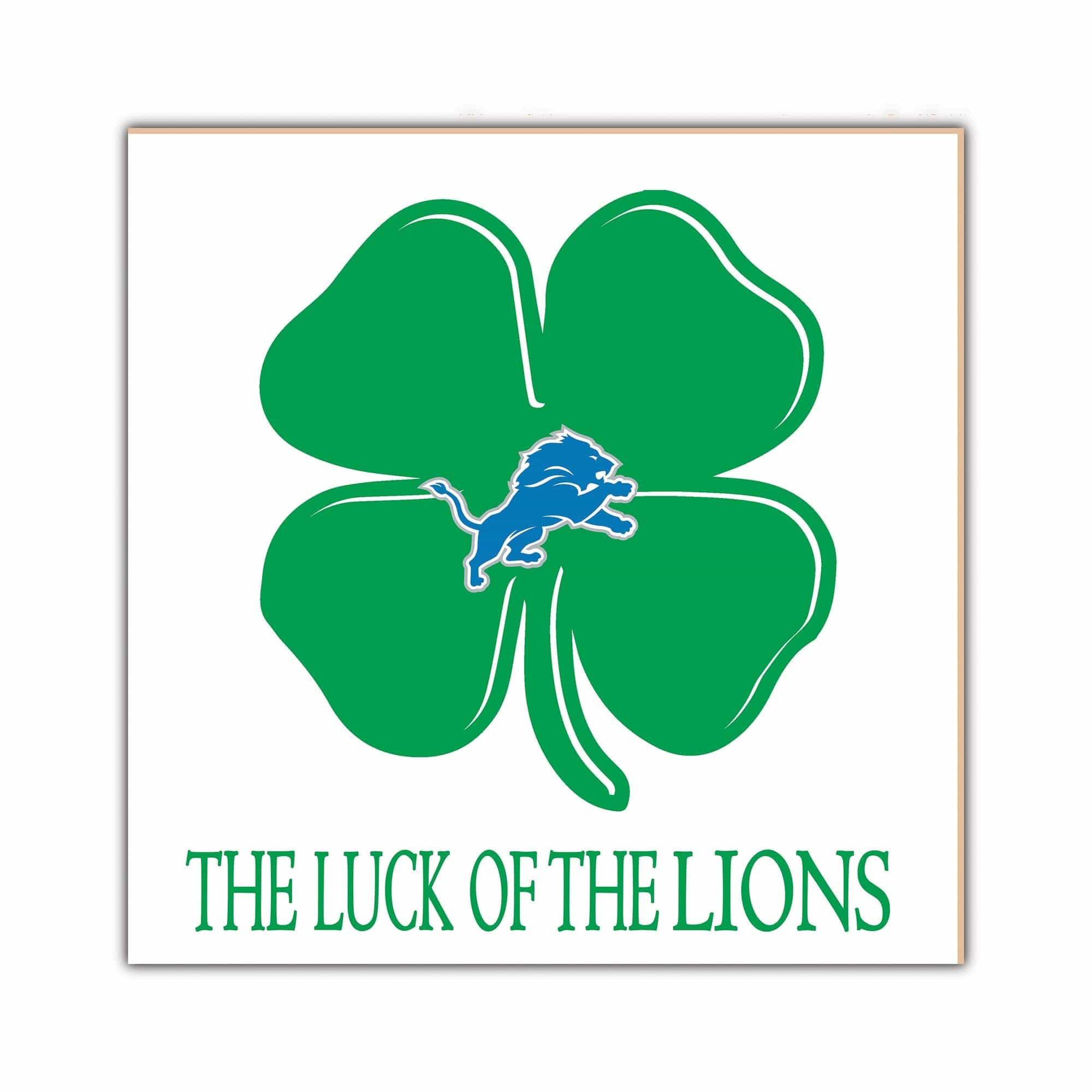 fan creations Detroit Lions Luck Of The Team 10x10