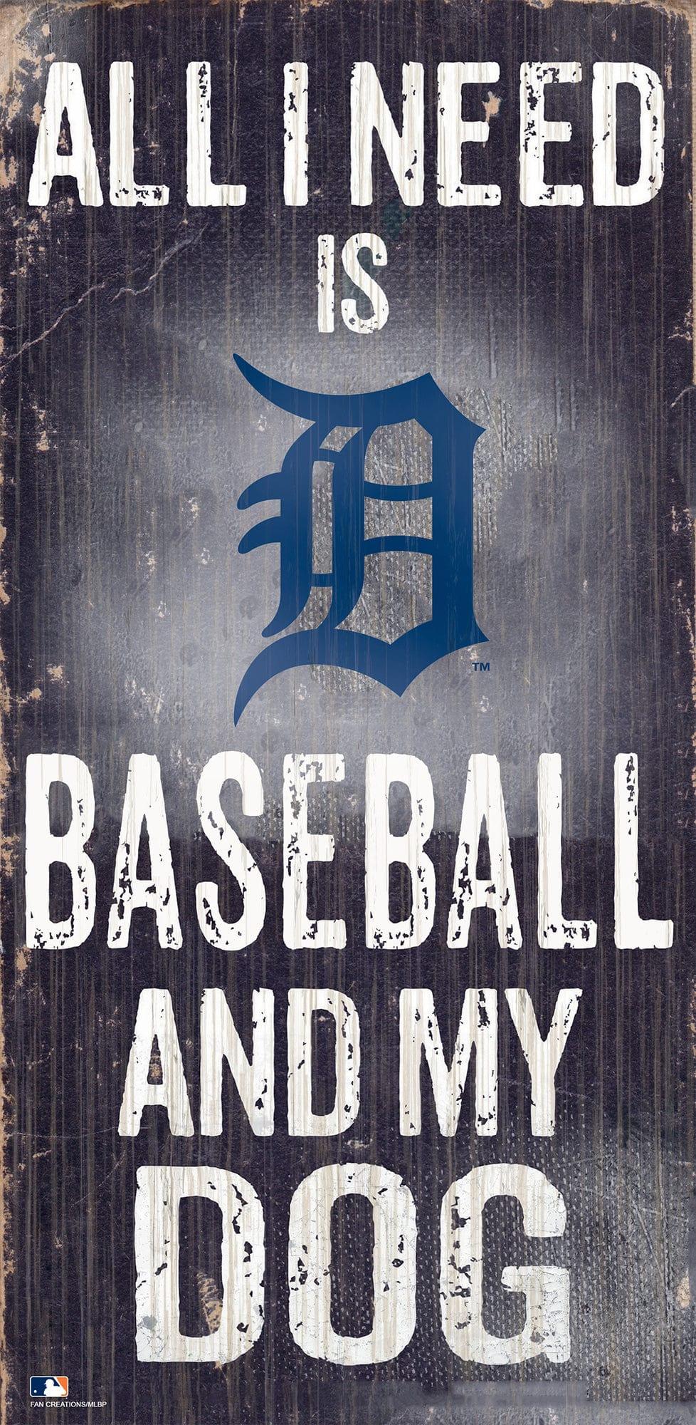fan creations Detroit Tigers My Dog 6x12 Sign