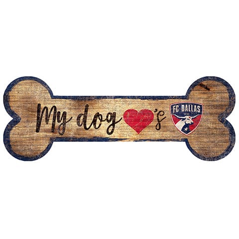 fan creations FC Dallas Dog Bone Sign