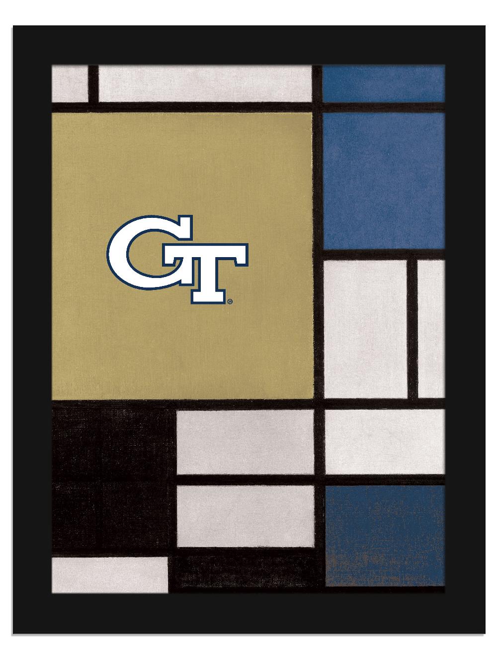 fan creations Georgia Tech Team Composition 12x16