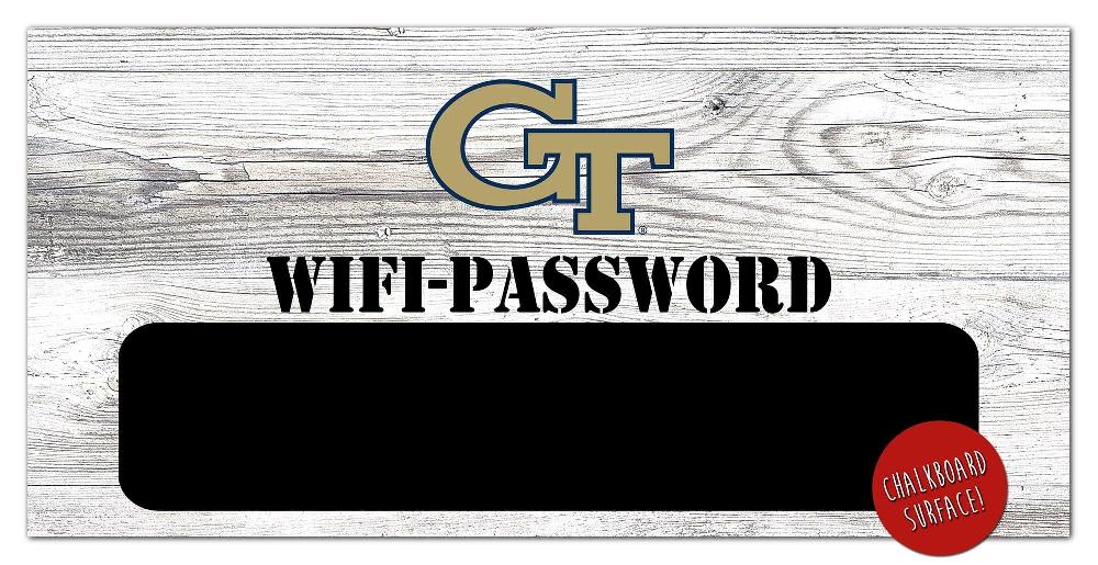 fan creations Georgia Tech Wifi Password 6x12 Sign