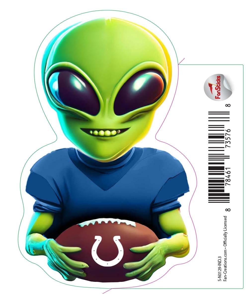 fan creations Indianapolis Colts 3in Decal Alien
