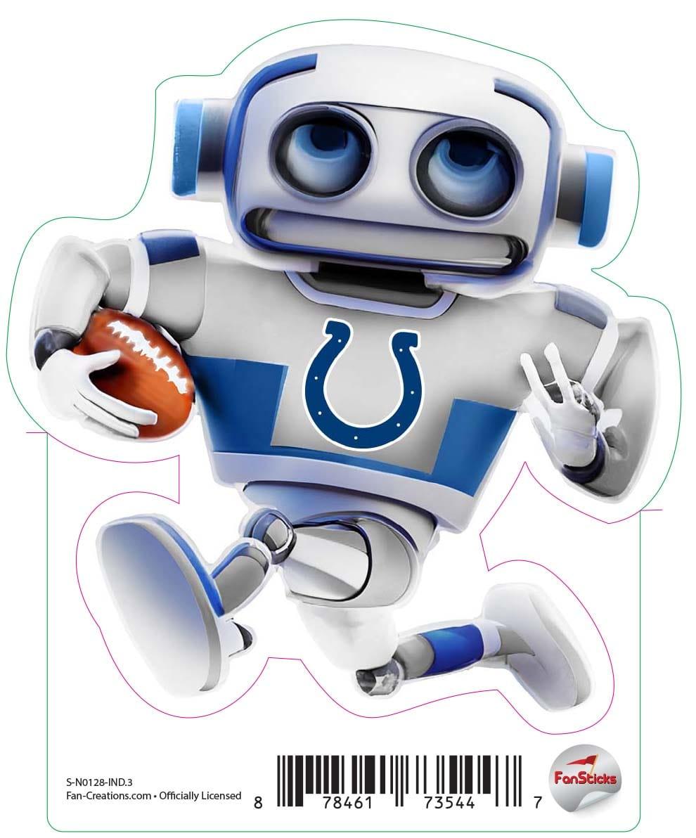 fan creations Indianapolis Colts 3in Decal Robot