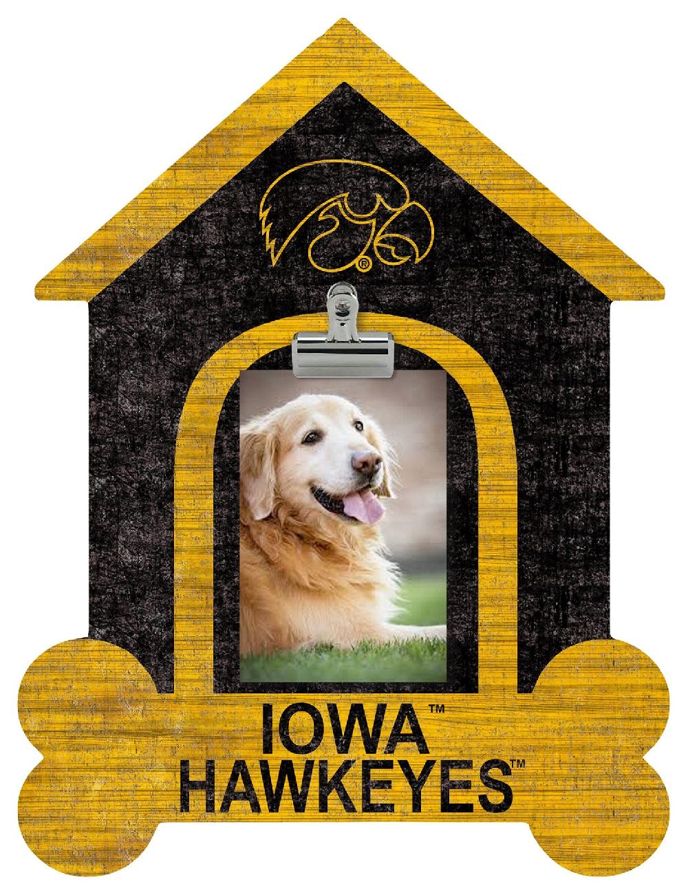 fan creations Iowa Dog Bone House Clip Frame