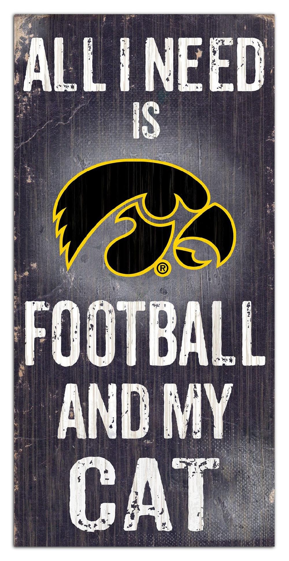 fan creations Iowa My Cat 6x12 Sign