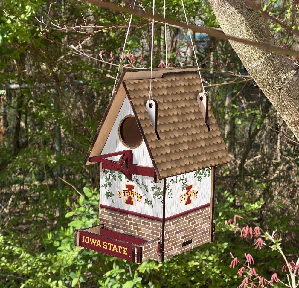 fan creations Iowa State Bird House Unassembled