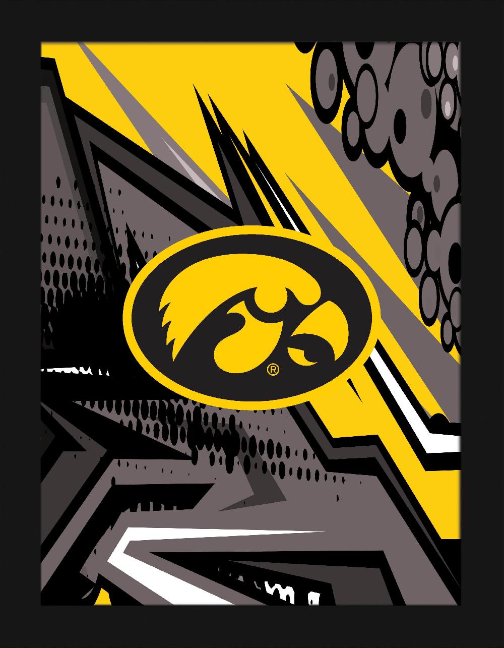 fan creations Iowa Team Comic 12x16