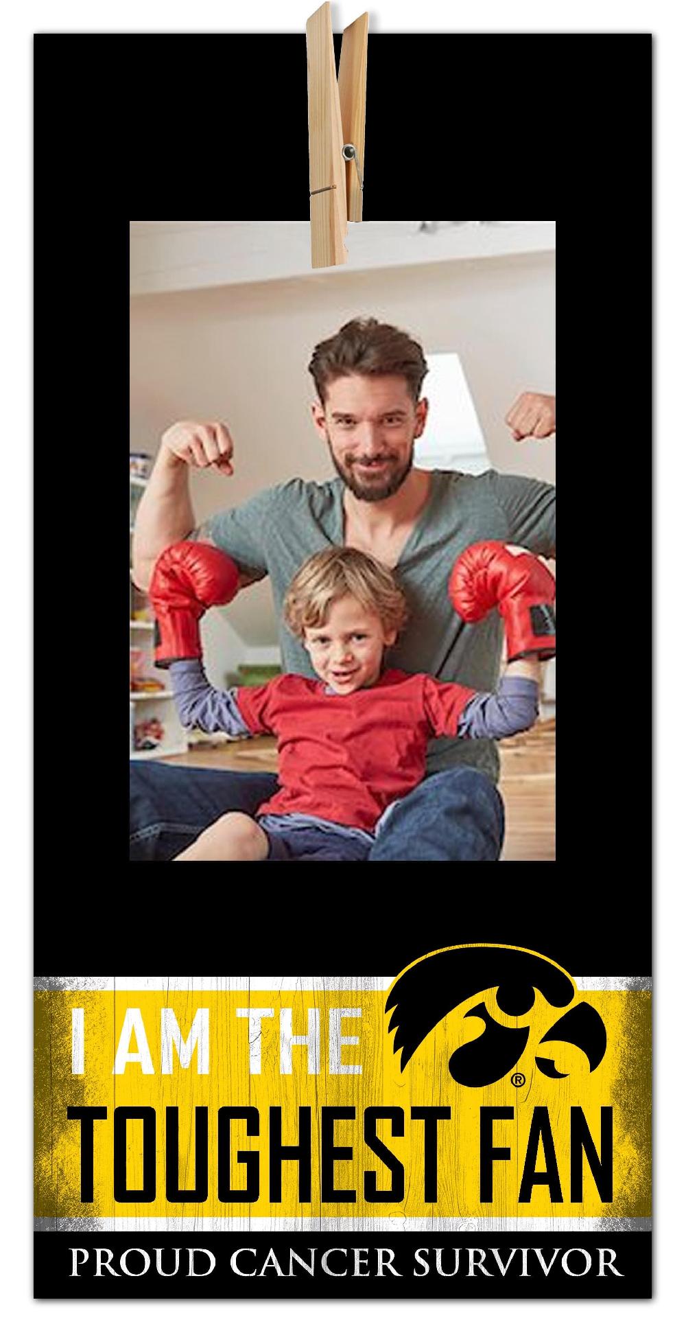 fan creations Iowa Toughest Fan Clothespin 6x12