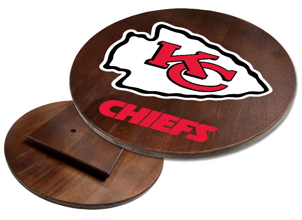 fan creations Kansas City Chiefs Logo Lazy Susan