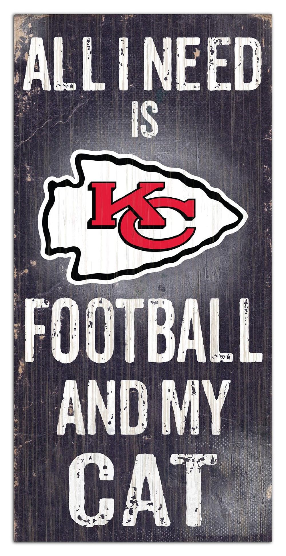 fan creations Kansas City Chiefs My Cat 6x12 Sign