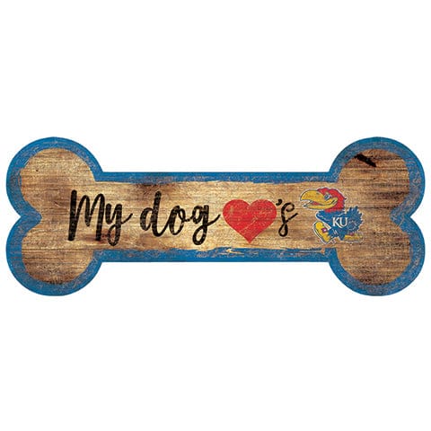 fan creations Kansas Dog Bone Sign
