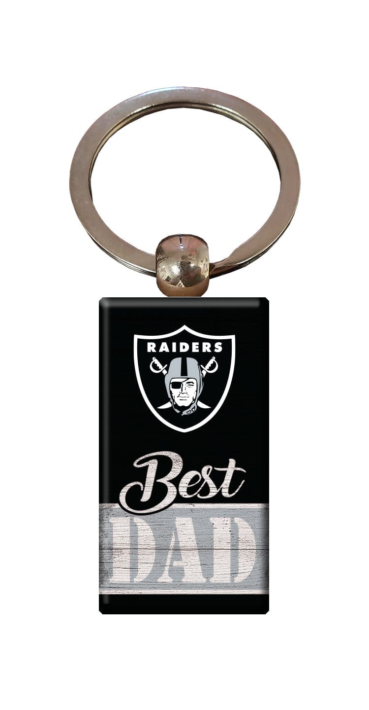 fan creations Las Vegas Raiders Best Dad Keychain