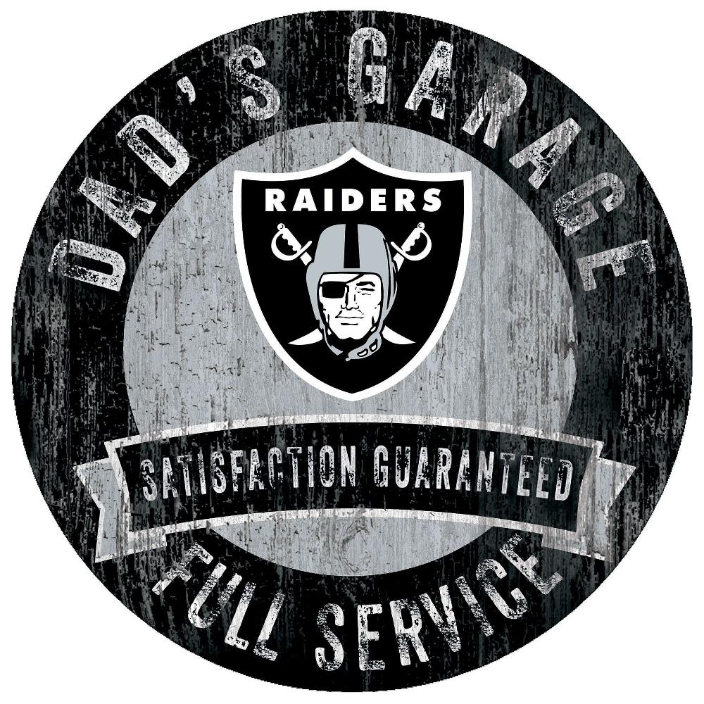 fan creations Las Vegas Raiders Dad's Garage Sign