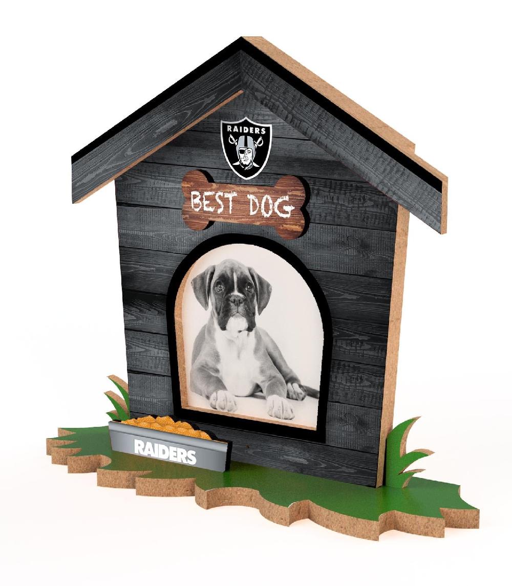 fan creations Las Vegas Raiders Dog House Frame