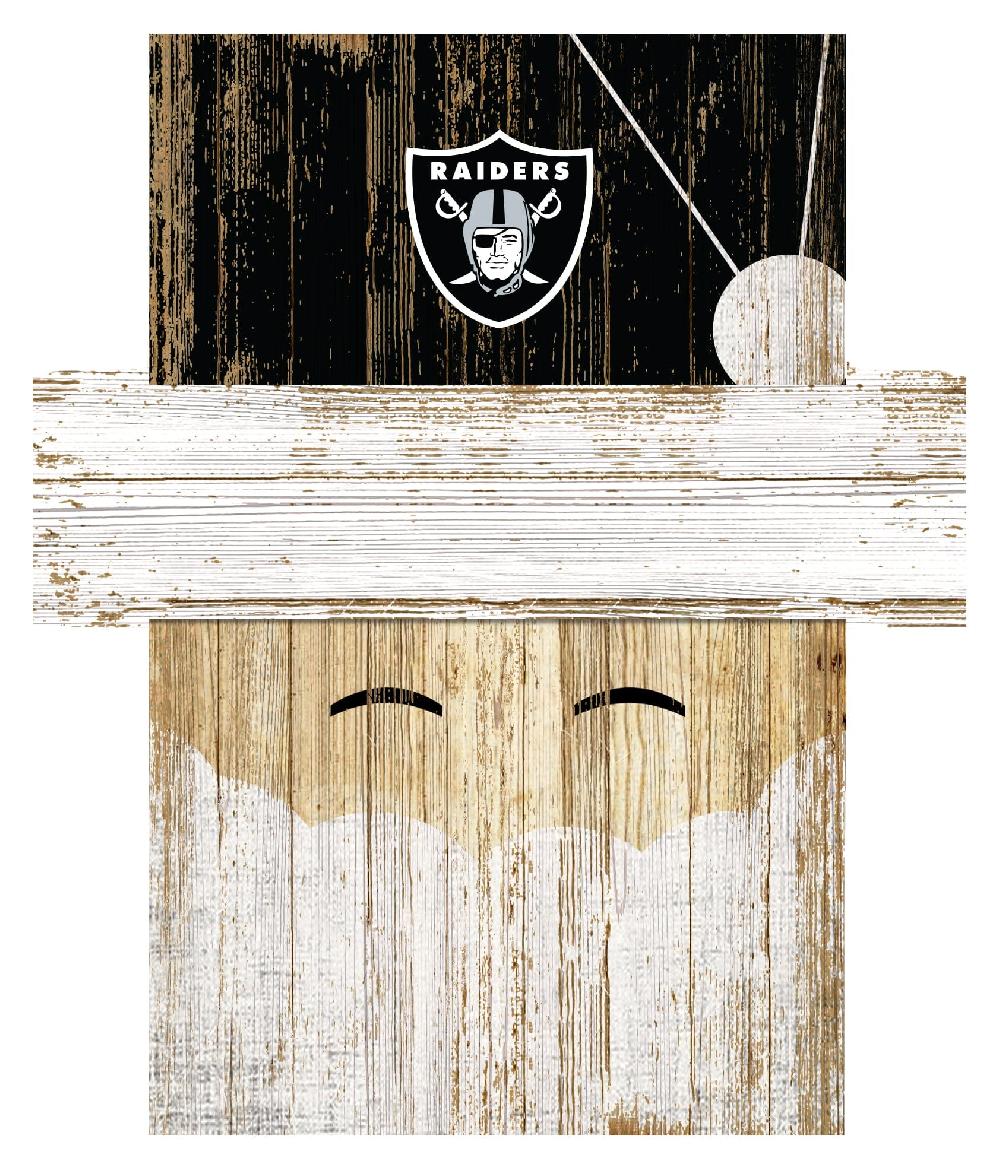fan creations Las Vegas Raiders Santa Ornament