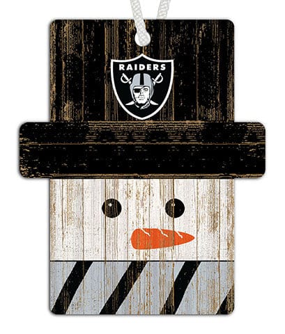 fan creations Las Vegas Raiders Snowman Ornament