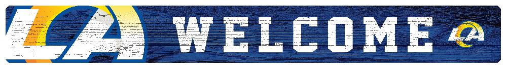 fan creations Los Angeles Rams 16in. Welcome Strip