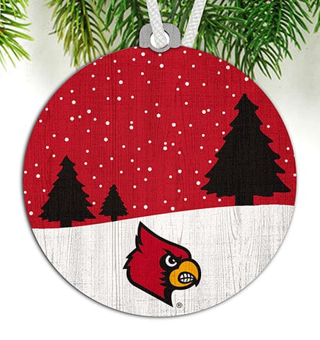 fan creations Louisville Snow Scene Ornament