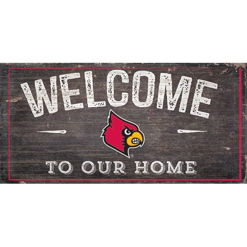 fan creations Louisville Welcome Distressed 6 x 12