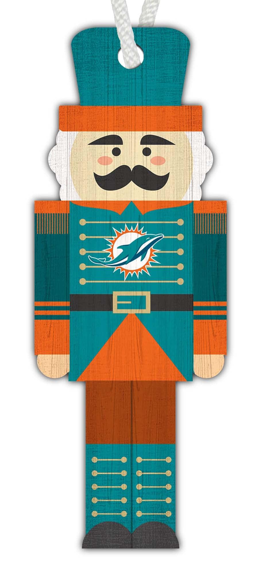 fan creations Miami Dolphins Nutcracker Ornament