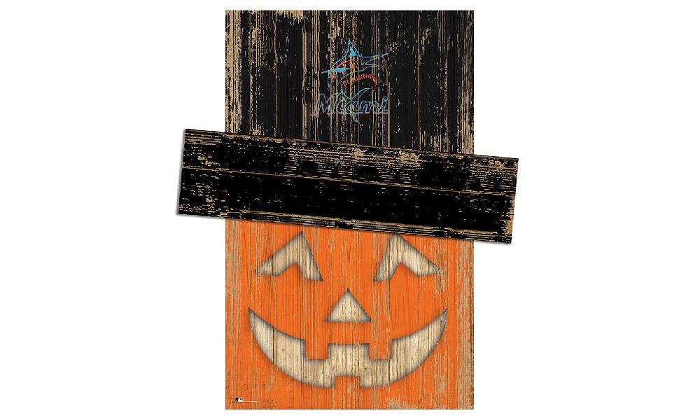 fan creations Miami Marlins Pumpkin Head With Hat