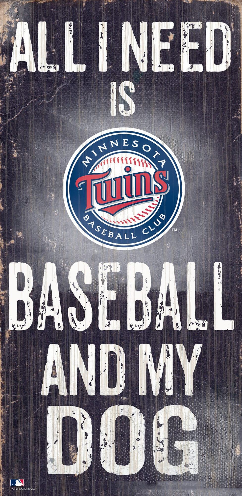 fan creations Minnesota Twins My Dog 6x12 Sign
