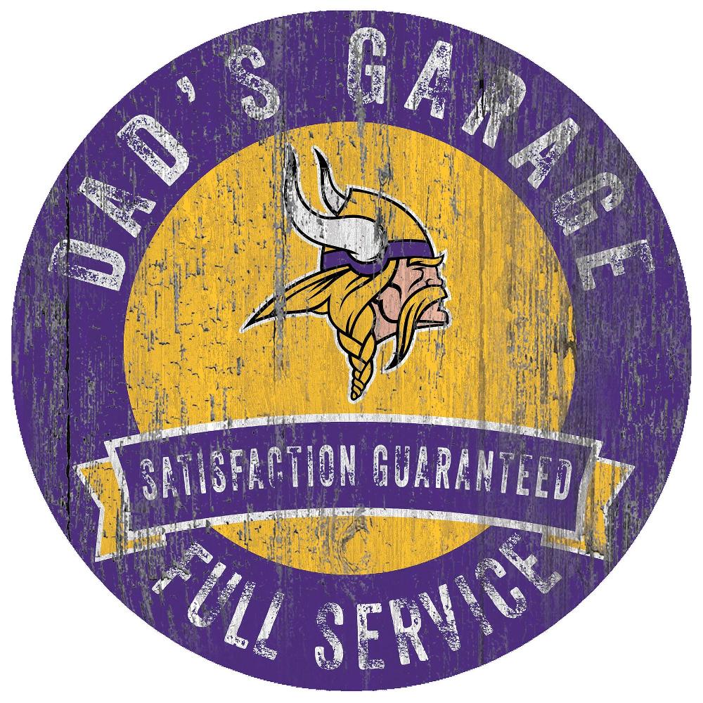 fan creations Minnesota Vikings Dad's Garage Sign