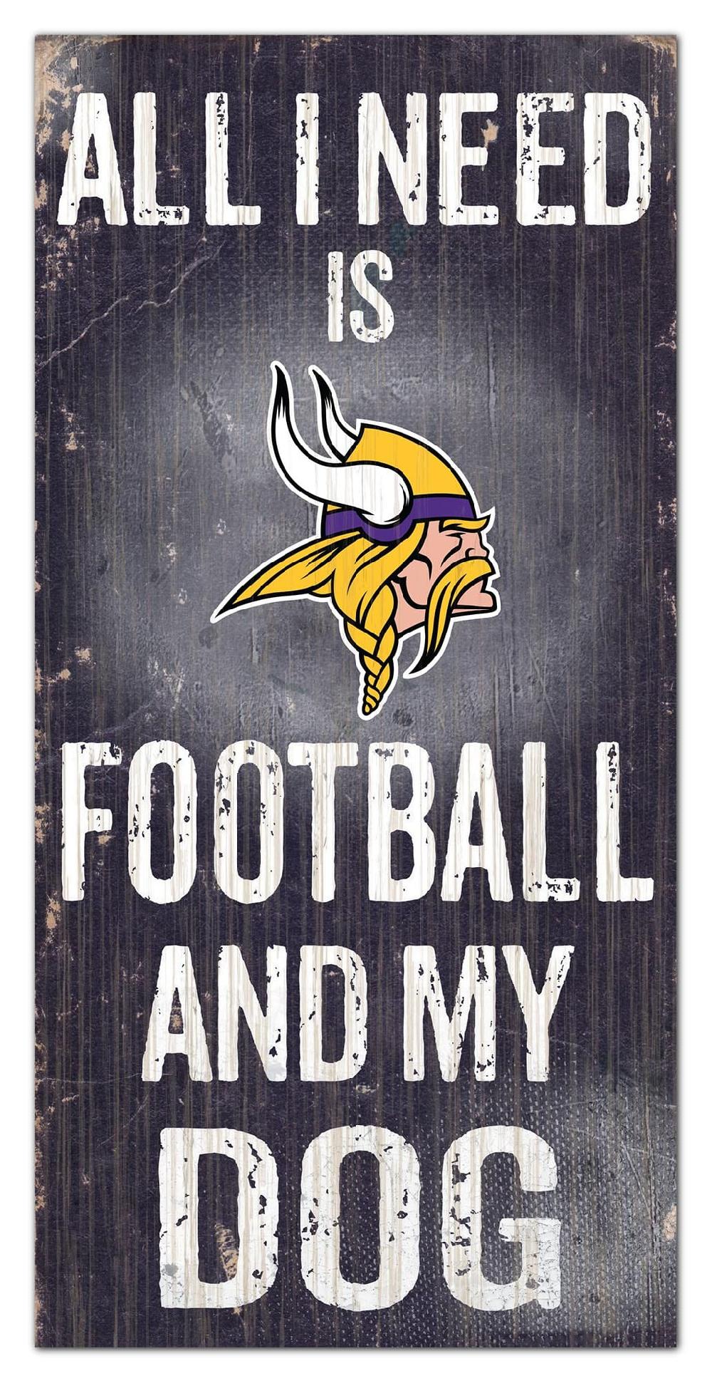 fan creations Minnesota Vikings My Dog 6x12 Sign