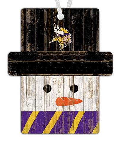 fan creations Minnesota Vikings Snowman Ornament