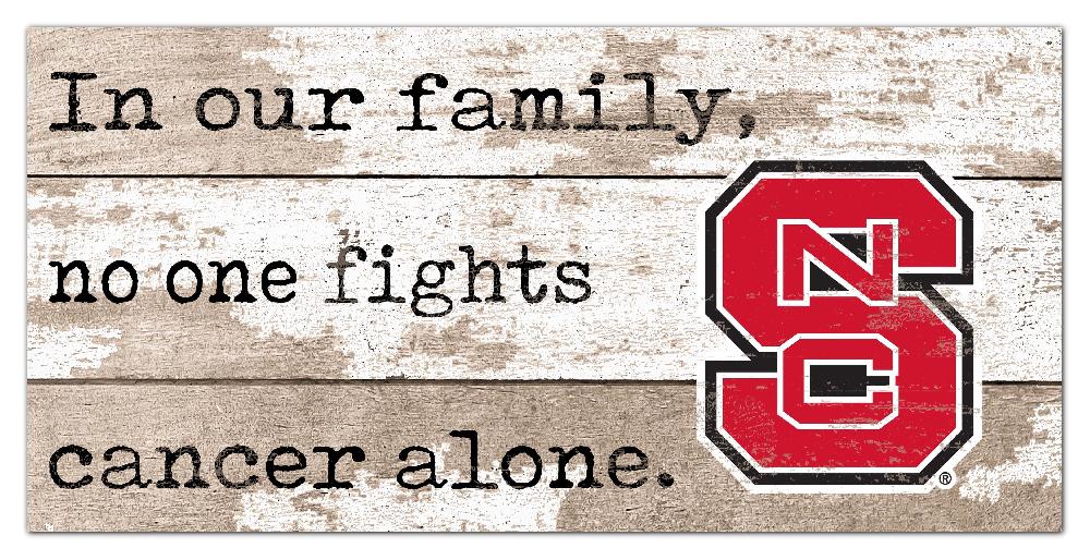 fan creations NC State No One Fights Alone 6x12