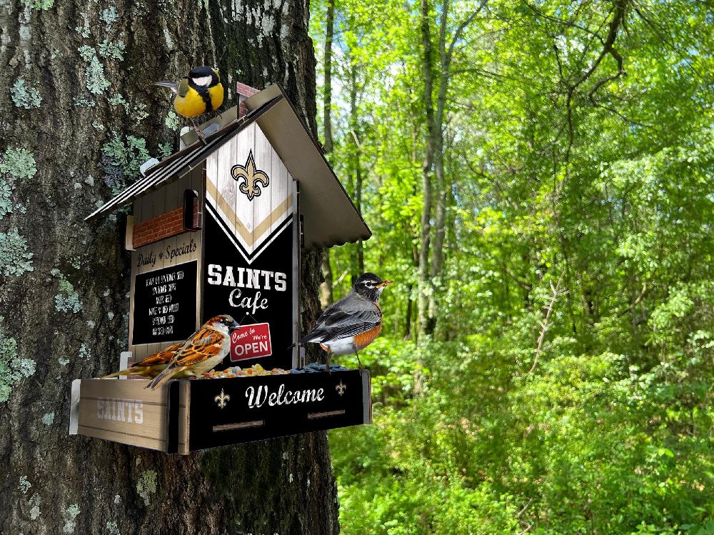 fan creations New Orleans Saints Bird Feeder