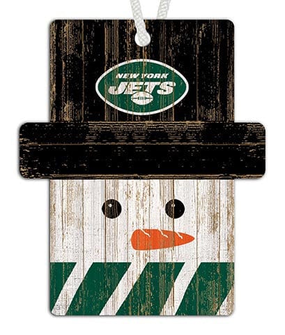 fan creations New York Jets Snowman Ornament