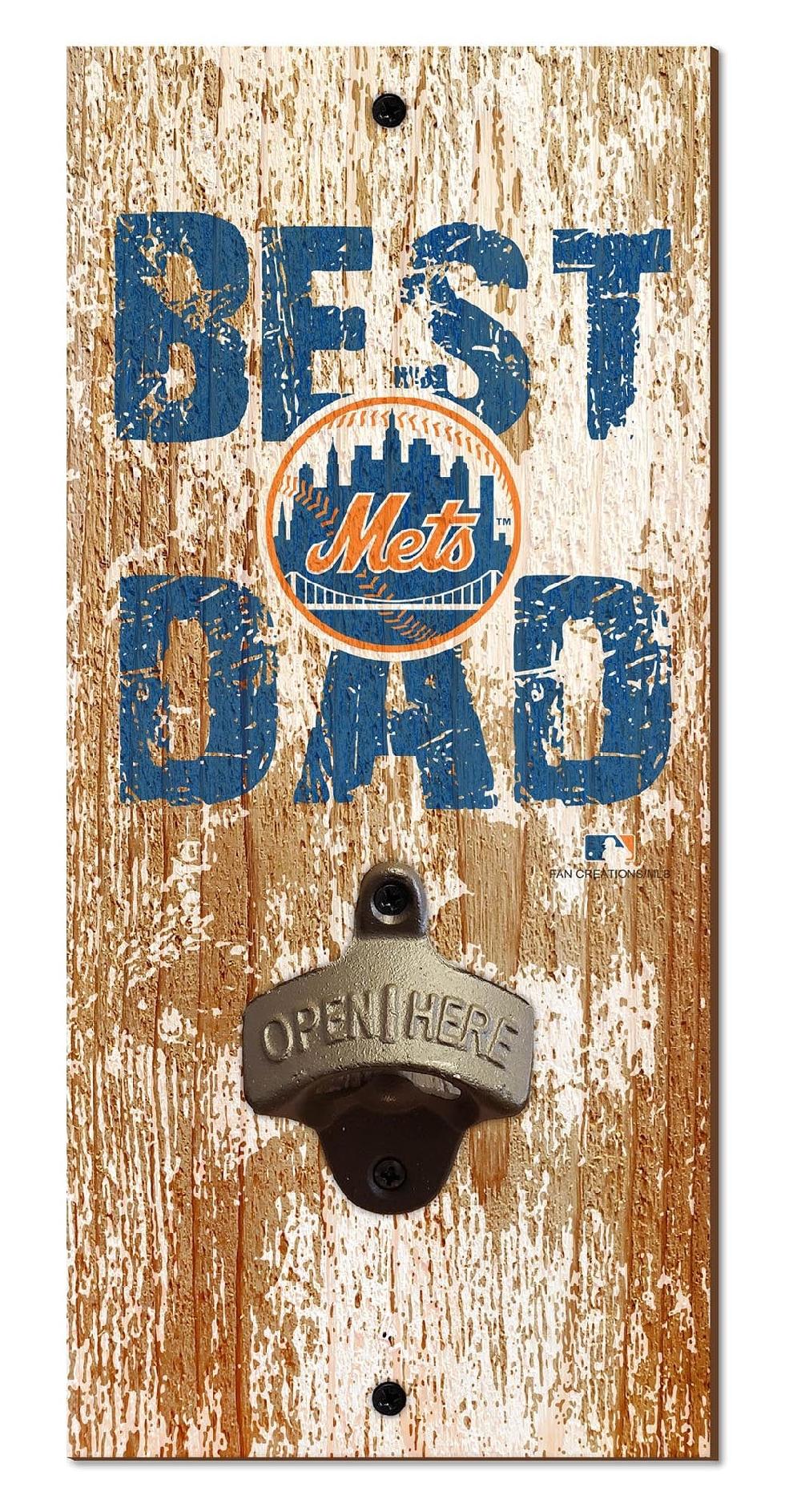 fan creations New York Mets Best Dad Bottle Opener
