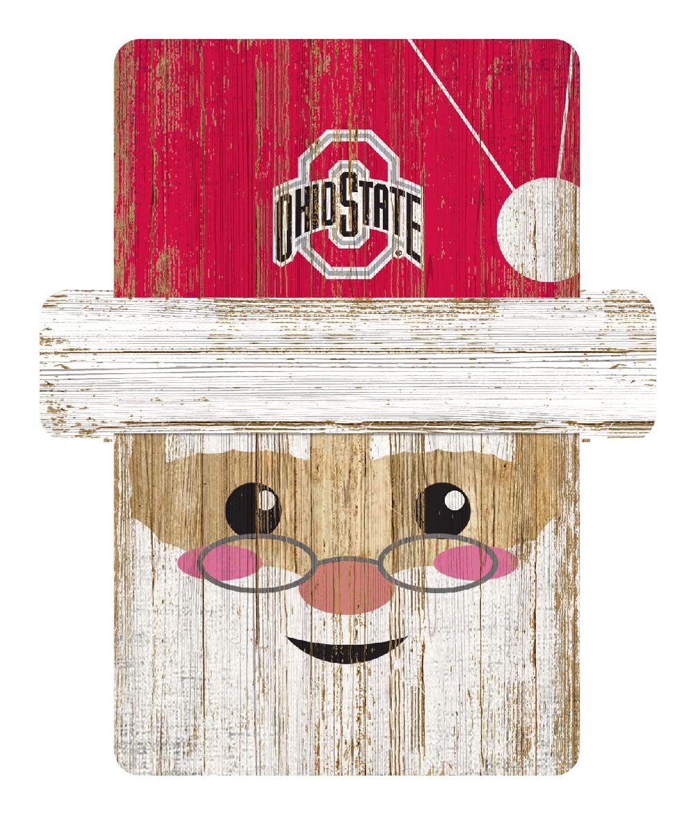 fan creations Ohio State University Santa Ornament