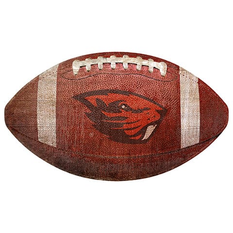 fan creations Oregon State 12" Football Shaped Sign