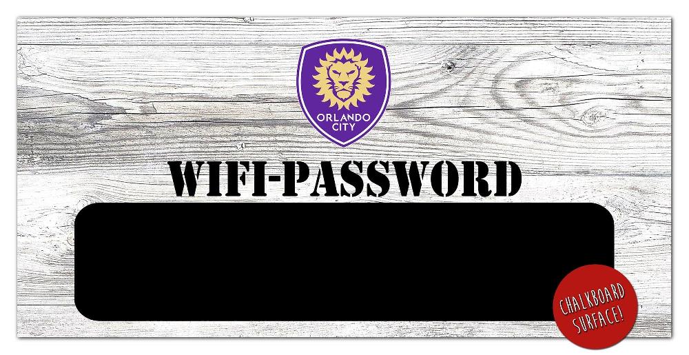fan creations Orlando City Wifi Password 6x12 Sign