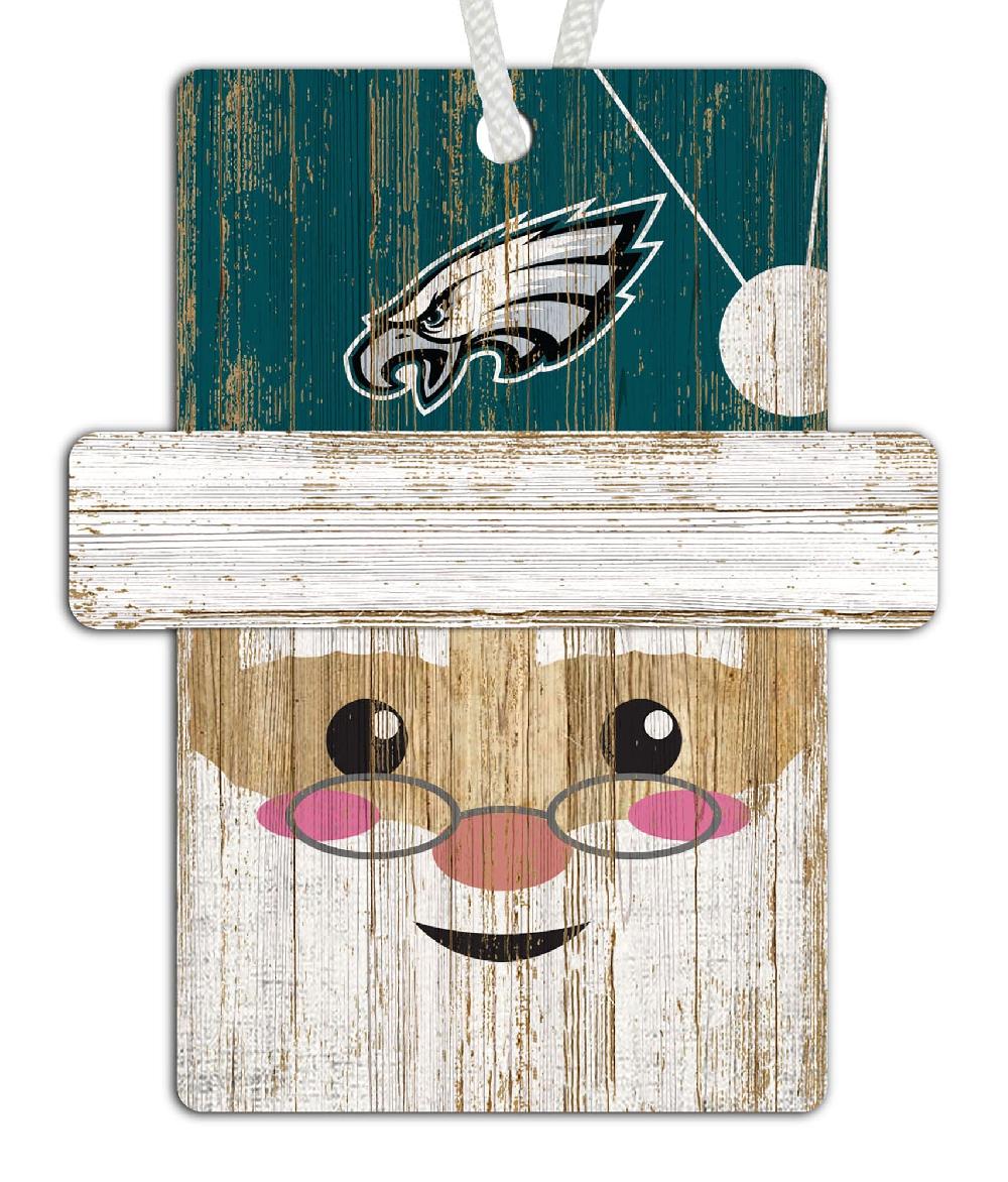 fan creations Philadelphia Eagles Santa Ornament
