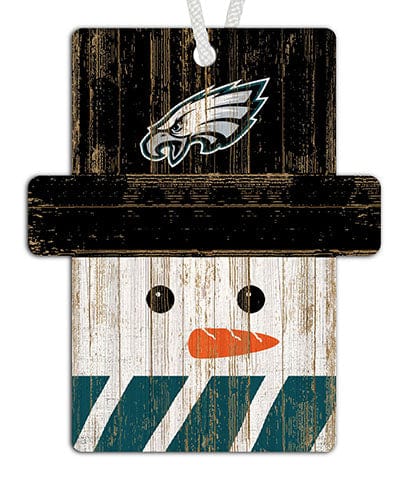 fan creations Philadelphia Eagles Snowman Ornament