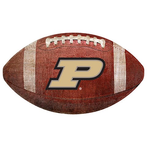 fan creations Purdue 12" Football Shaped Sign
