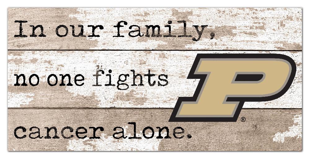 fan creations Purdue No One Fights Alone 6x12