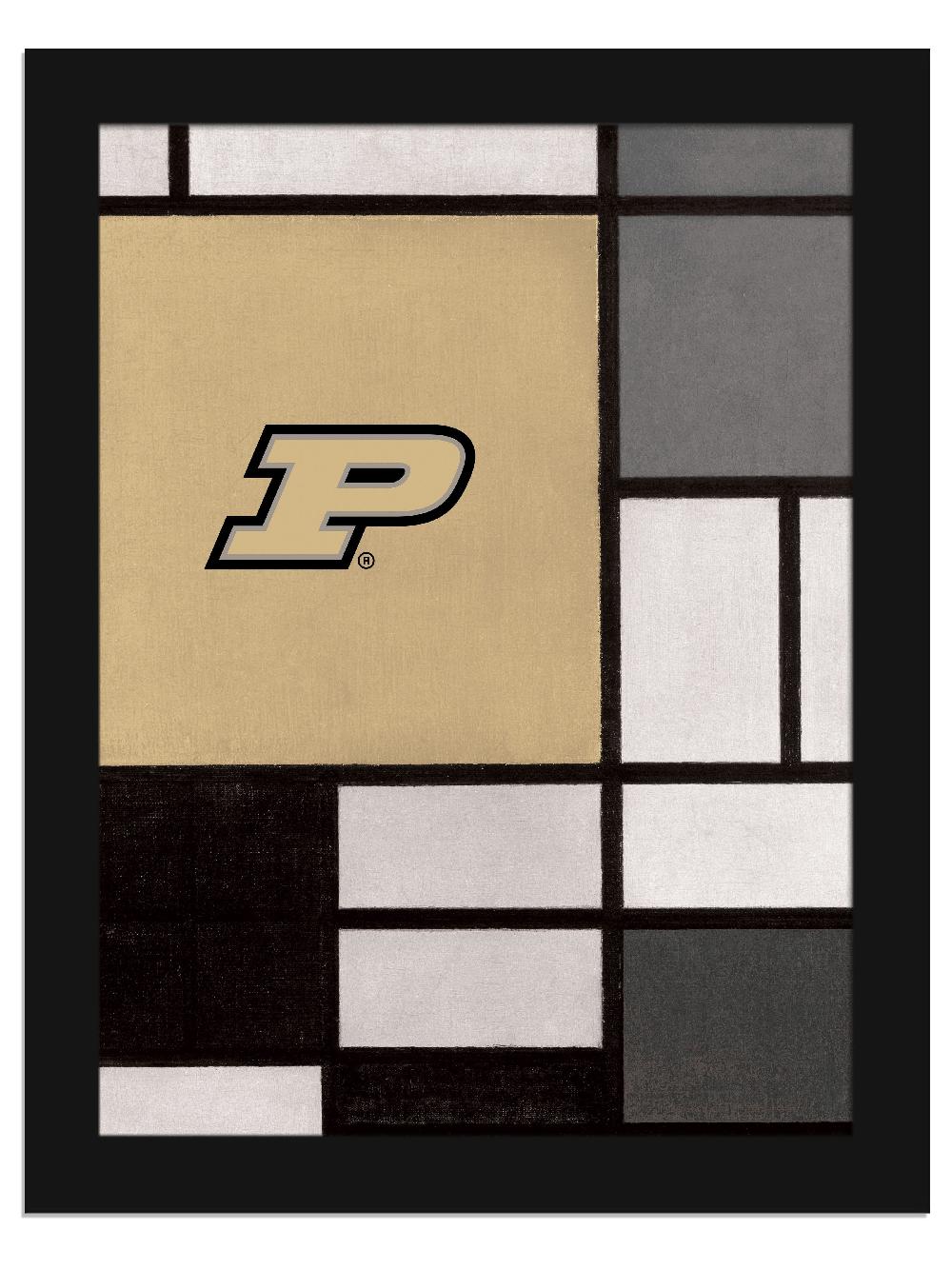 fan creations Purdue Team Composition 12x16