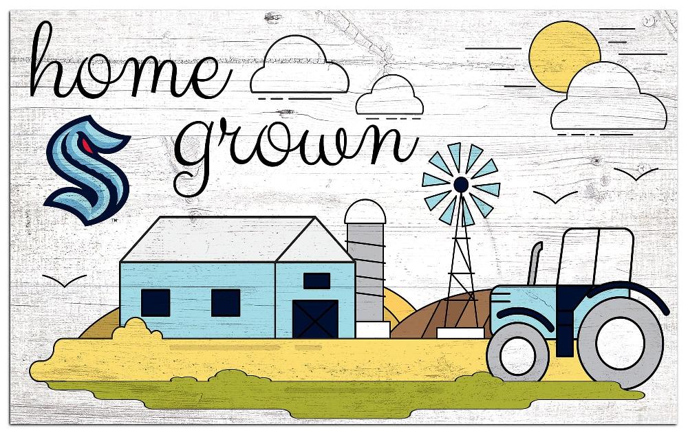 fan creations Seattle Kraken Home Grown 11x19