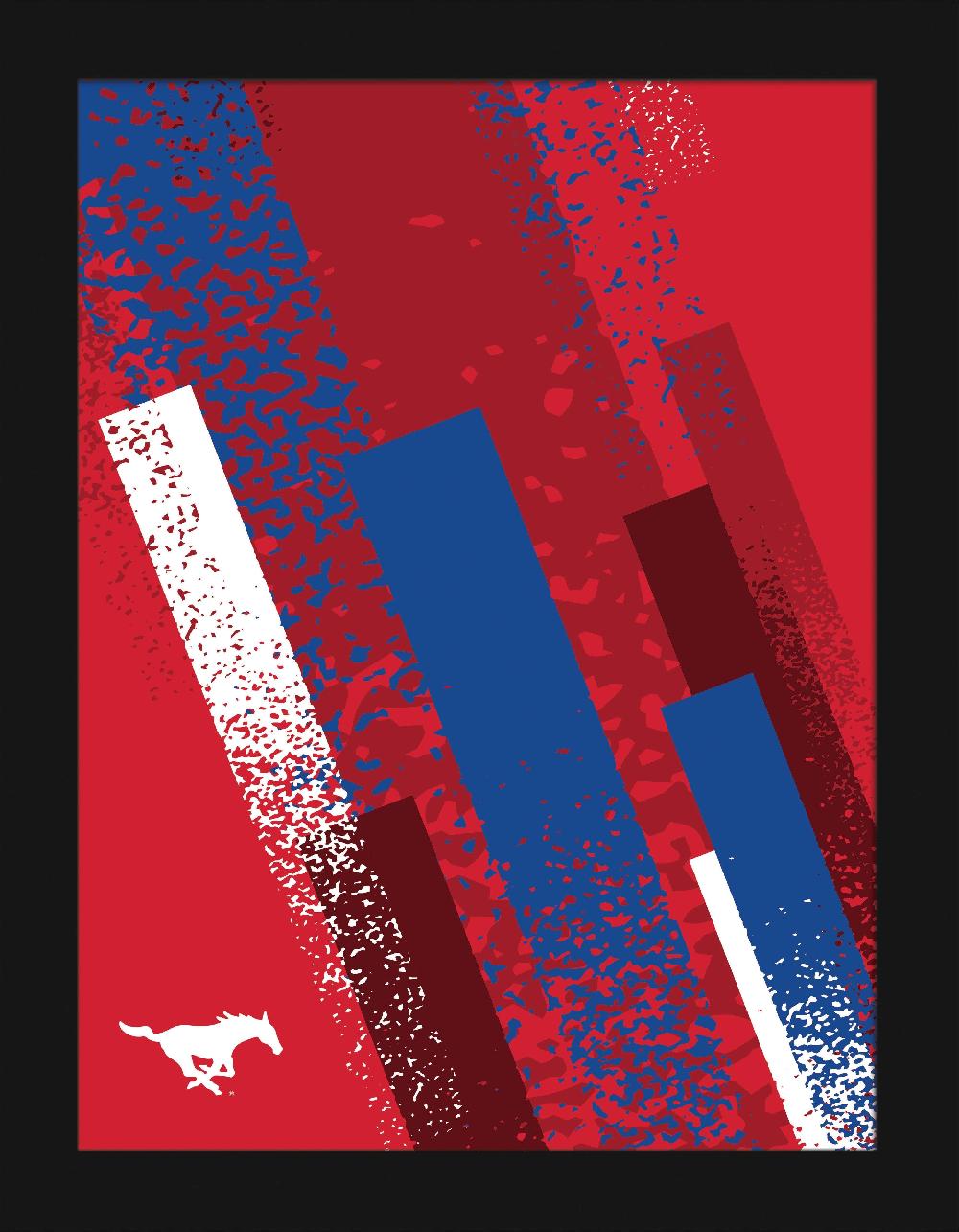 fan creations SMU Team Color 12x16