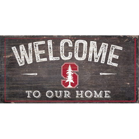 fan creations Stanford Welcome Distressed 6 x 12
