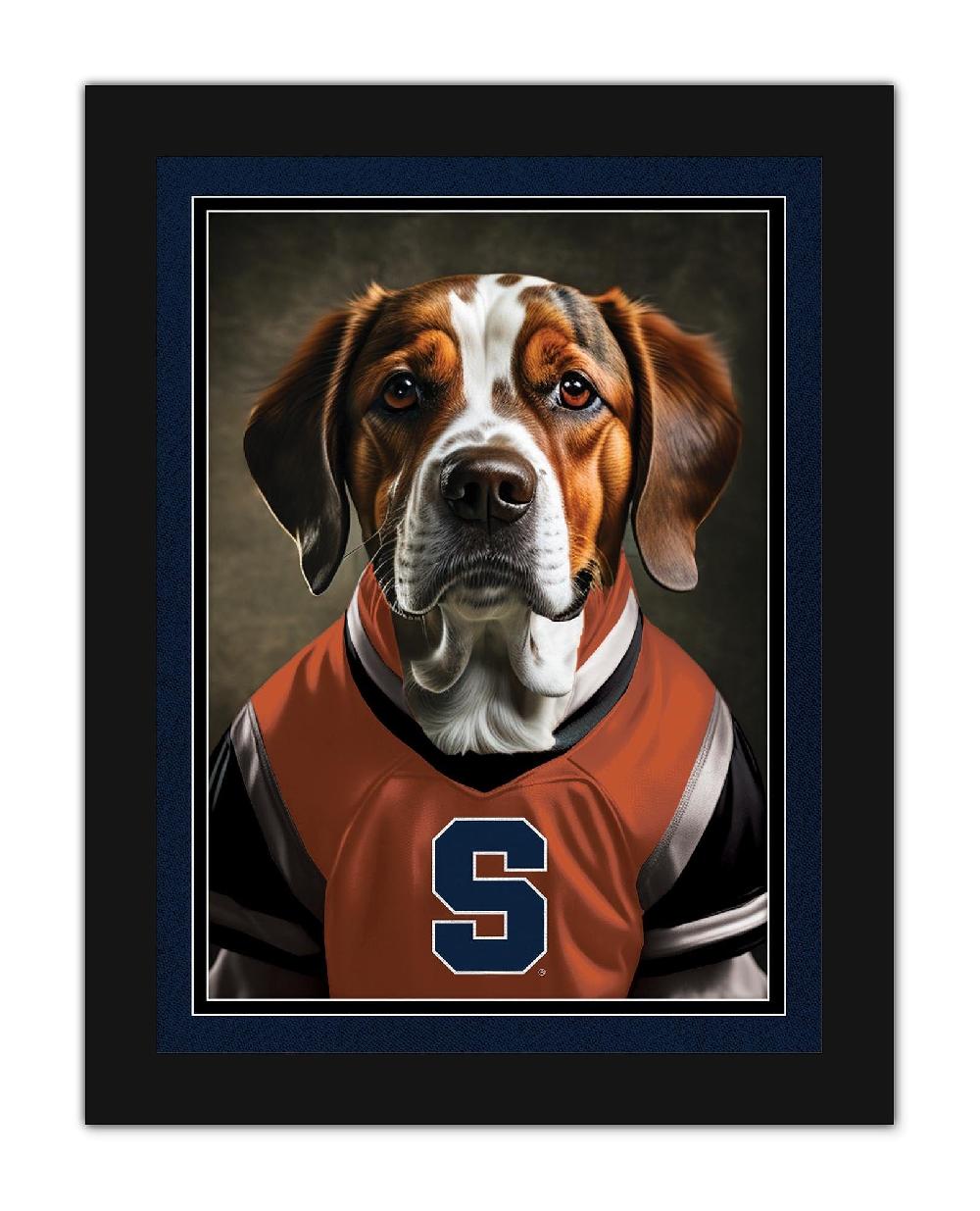 fan creations Syracuse Dog in Team Jersey 12x16