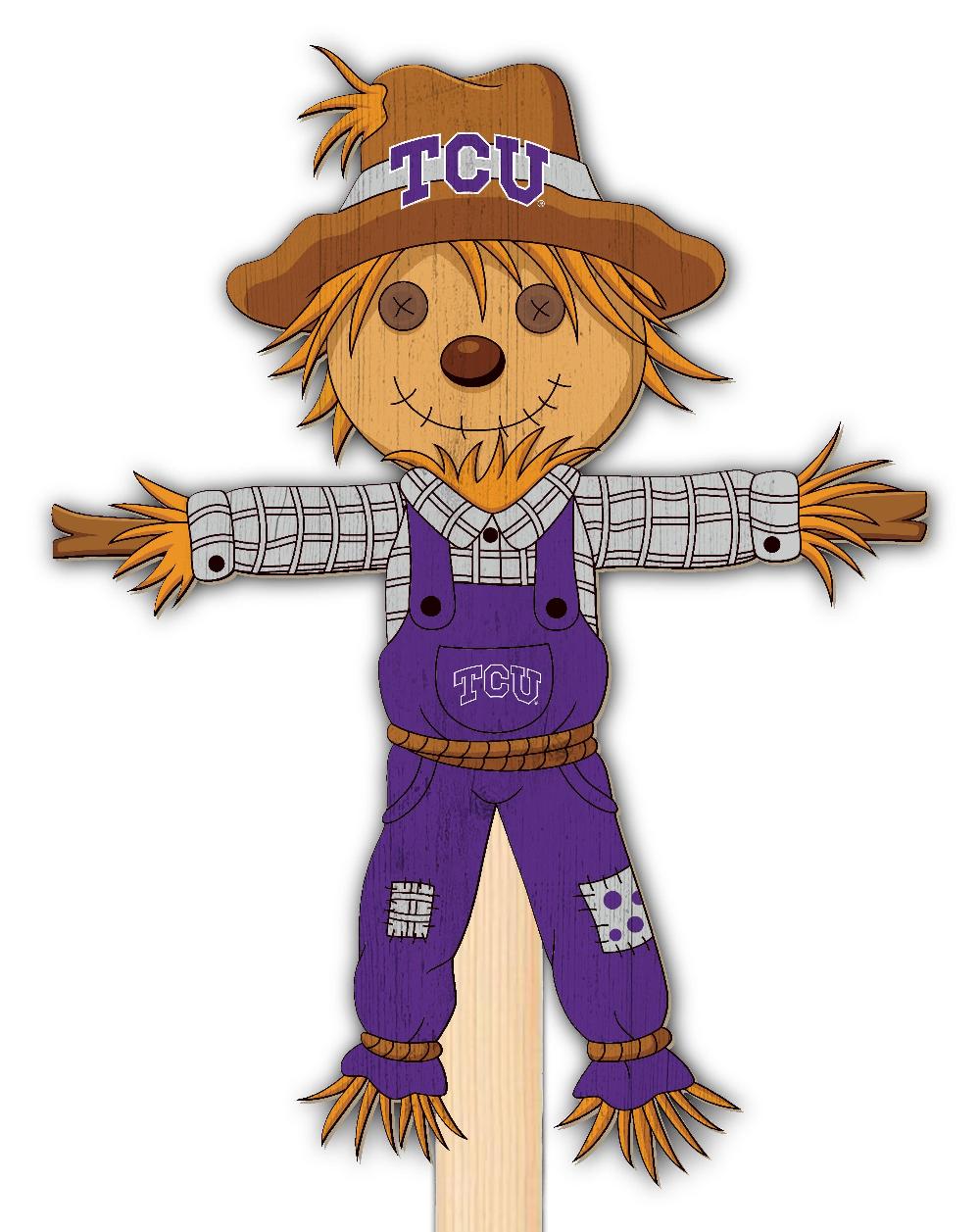 fan creations TCU Scarecrow Yard Stake