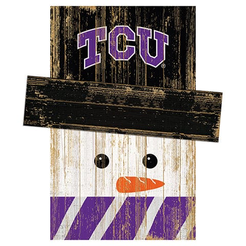 fan creations TCU Snowman Head