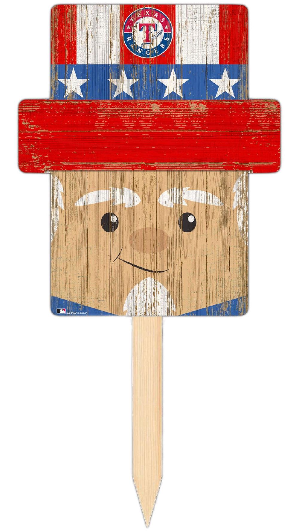 fan creations Texas Rangers Uncle Sam Head Yard